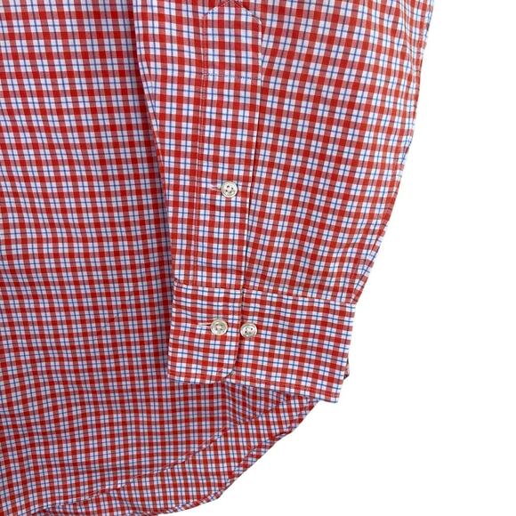 Polo Ralph Lauren Regent Shirt Men's 15.5 Orange Plaid Classic Fit Button Down - Picture 3 of 12